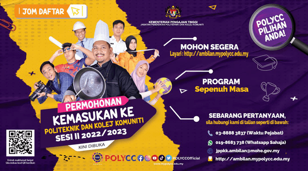 Permohonan Kemasukan Politeknik 2023 Online - Info UPU