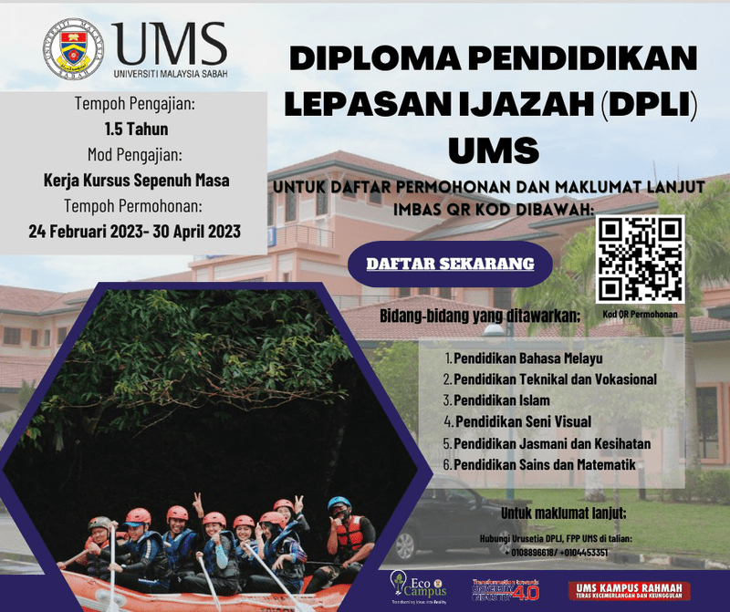 Permohonan Dpli Ums 2021 Online Diploma Pendidikan Le vrogue.co