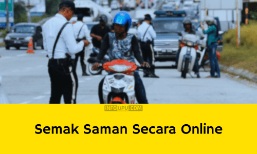 Semakan Saman Polis Trafik PDRM, JPJ & AES (Online / SMS) - Info UPU